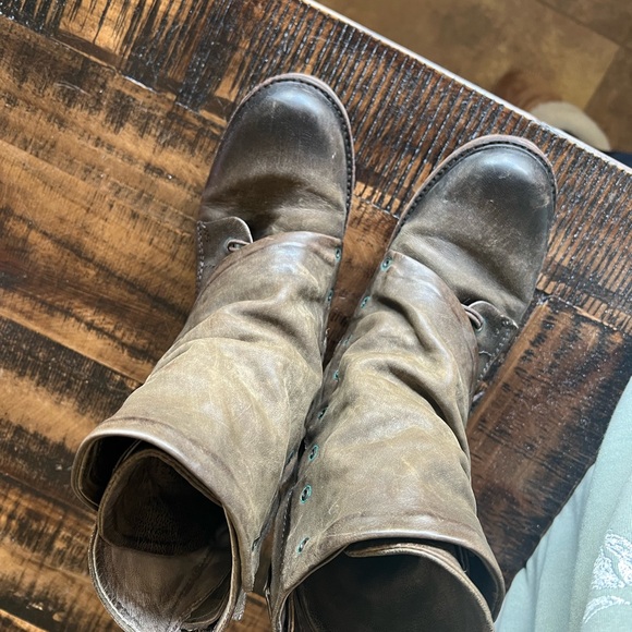 A.S. 98 Olive Leather boots - Picture 7 of 9